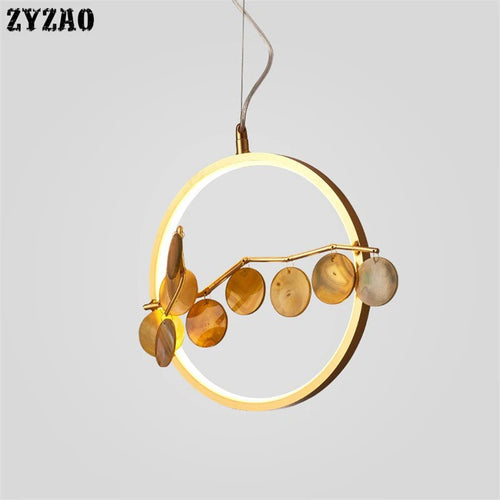 suspension en agate design post-moderne pour intérieur élégant