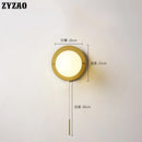 applique murale led avec interrupteur design moderne en verre