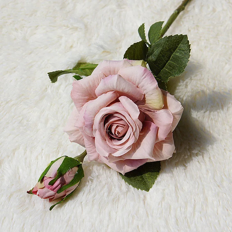 belles fleurs en soie roses pour décoration vintage de mariage