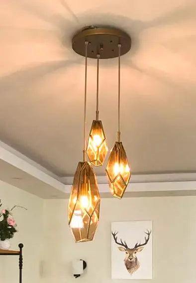 suspension art déco diamant pour éclairage intérieur et extérieur - vue 15 sur 15
