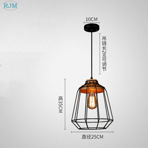 suspension nordique vintage en fer pour restaurant café