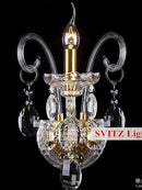 lustre en cristal moderne avec lumière design élégant