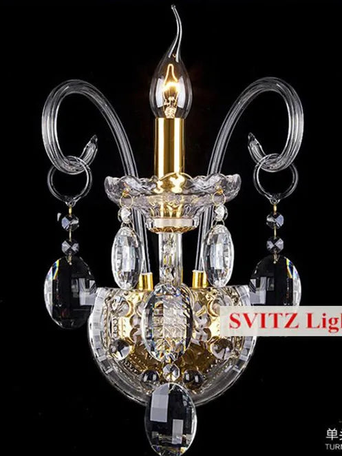 lustre en cristal moderne avec lumière design élégant - vue 8 sur 11