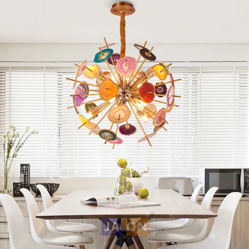 suspension design en agate de fer pour intérieur élégant - vue 5 sur 6