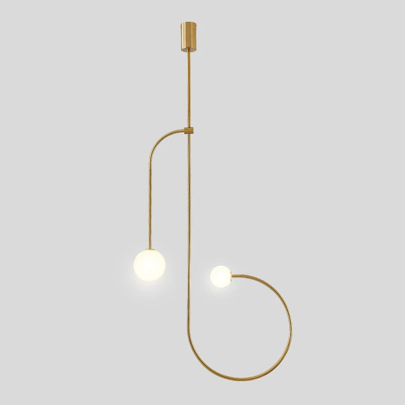 Minimalistische Pendelleuchte aus Eisen für moderne Inneneinrichtung