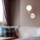 Wandleuchte aus Marmor und Glas im nordischen Design für die Innendekoration
