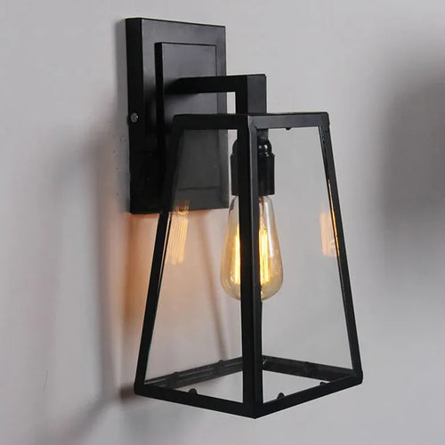 Retro Loft Industrial LED Vintage Wall Lamp light With frame , Wall Sconce Arandela De Pared - vue 5 sur 6