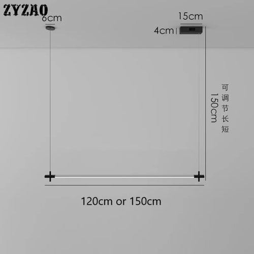Moderne LED-Pendelleuchte im minimalistischen Design für vielseitige Räume - vue 6 sur 6