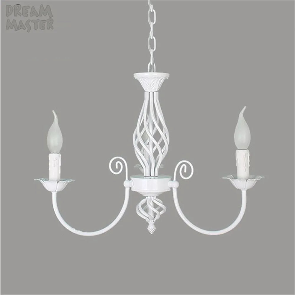Lustre au Style européen à bougies moderne LED - vue 5 sur 10