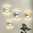 applique murale led modernes pour intérieur avec fond chromatique