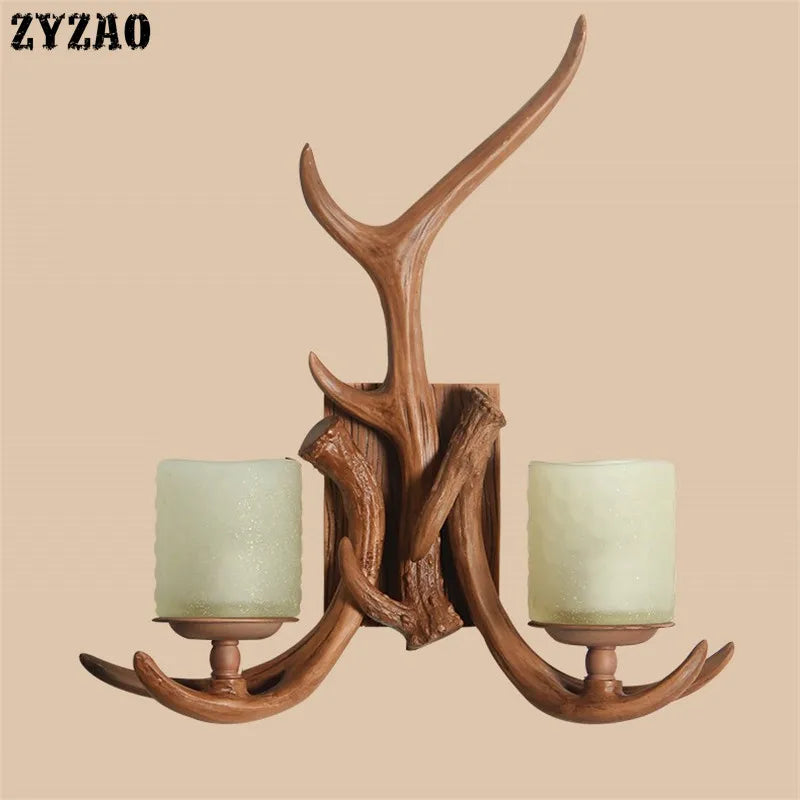 applique murale décorative en bois de cerf pour intérieur - vue 3 sur 7