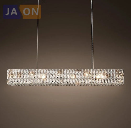 suspension en cristal rétro avec éclairage led élégant