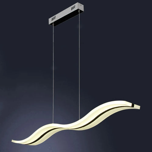 Moderne LED-Pendelleuchte Wellen Design Acryl GZMJ - vue 3 sur 7