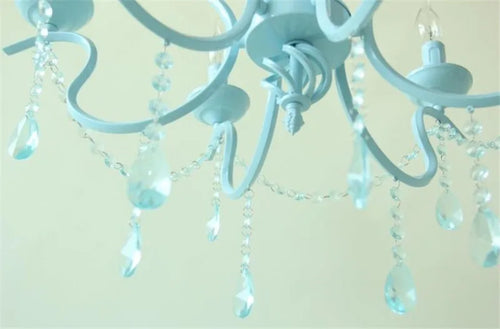 lustre en cristal de fer style pastoral européen élégant et raffiné