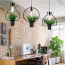 lampe suspendue créative nordique en forme de plante pour commerces et restaurants