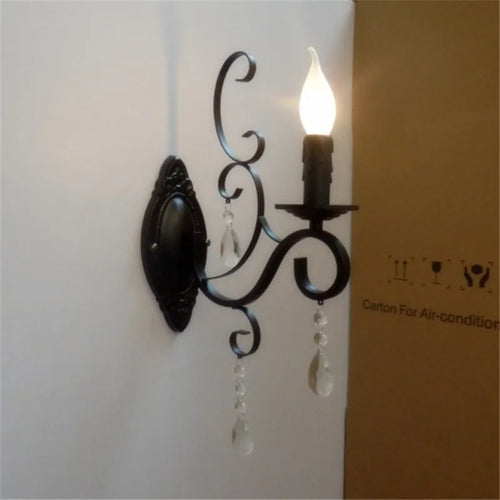 applique murale rétro en fer pour décoration intérieure et extérieure