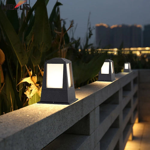 lampadaire colonne étanche pour éclairage extérieur jardin - vue 4 sur 8