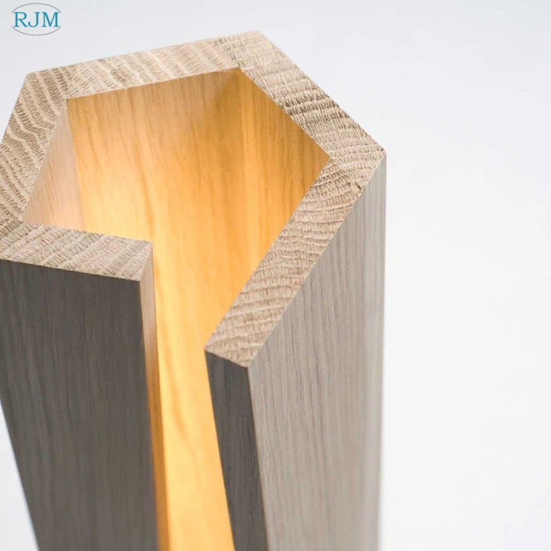 lampes de table en bois massif modernes et créatives - vue 5 sur 6