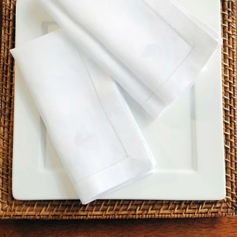 Serviette de table dentelle brodée style europe lin - vue 12 sur 13