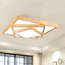 Moderne LED-Deckenleuchten aus Massivholz