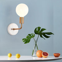 Wandleuchte aus Marmor und Glas im nordischen Design für die Innendekoration