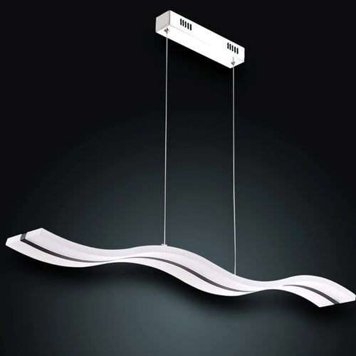 Moderne LED-Pendelleuchte Wellen Design Acryl GZMJ - vue 2 sur 7