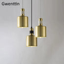 Moderne Pendelleuchte aus Messing für stilvolle Wohnraumdekoration im Industrial-Look