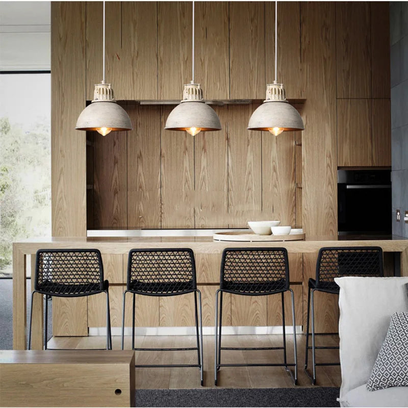 lustre rétro loft américain pour restaurant bar et café - vue 6 sur 7