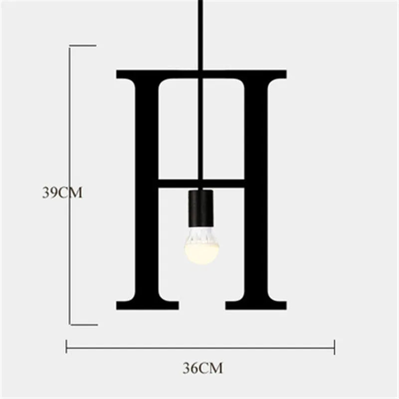 suspension nordique diy love luminaire décoratif pour loft et bar - vue 27 sur 29