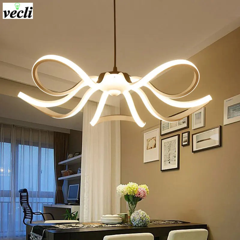 lampe led suspendue design moderne luminaire décoratif bar cuisine - vue 2 sur 6