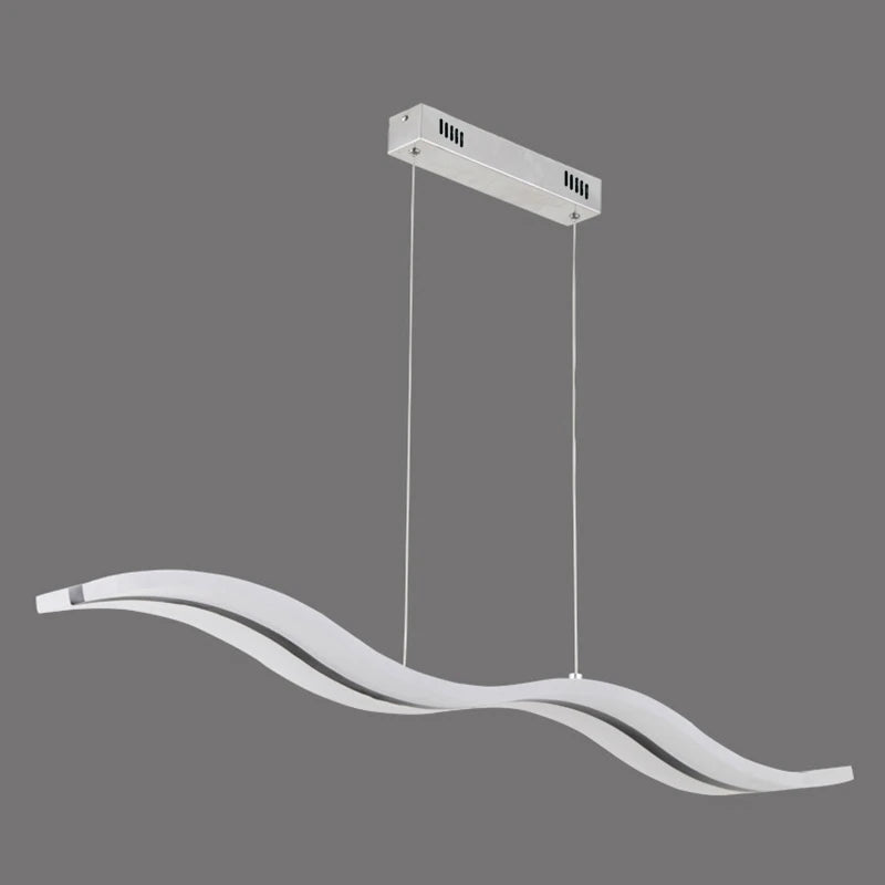 Moderne LED-Pendelleuchte Wellen Design Acryl GZMJ - vue 4 sur 7