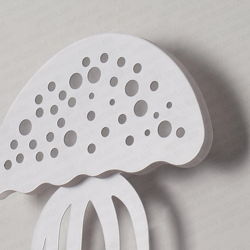 applique murale led moderne méduse enfants - vue 5 sur 6