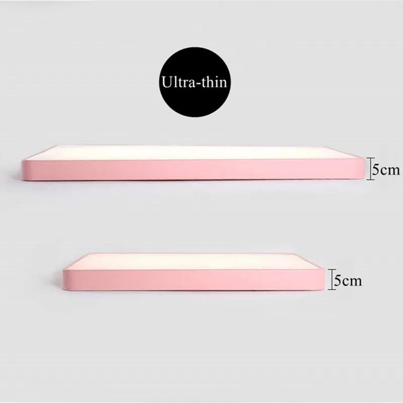 plafonnier led carré surface monté avec télécommande luminaire