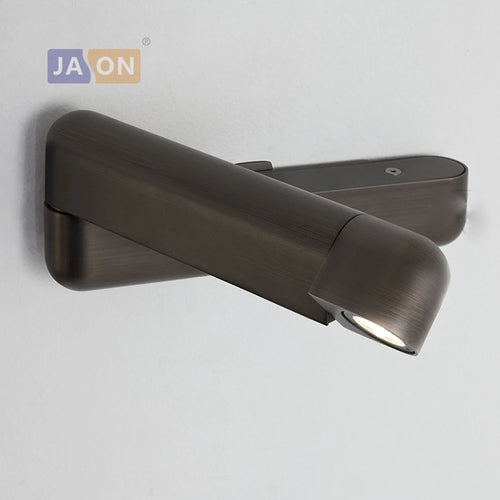 LED-Wandleuchte im nordischen Stil, drehbar und kabellos mit Schalter - vue 3 sur 5
