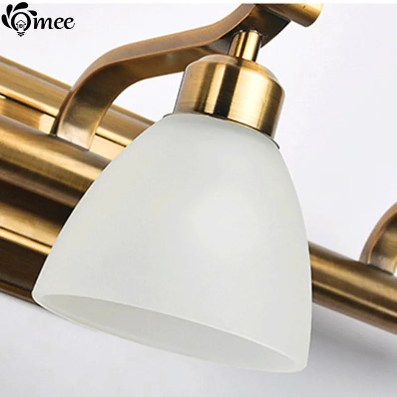 applique murale vintage led avec abat-jour en verre bronze - vue 9 sur 19