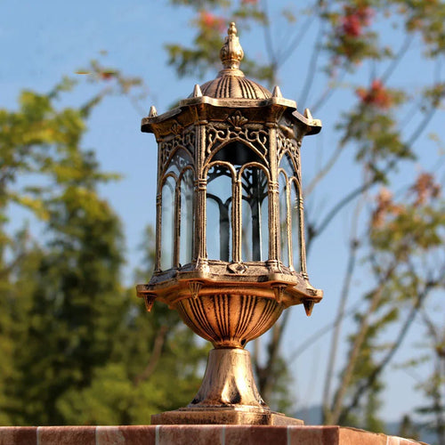 Retro Außen-Pfostenleuchte für Landschaftsbeleuchtung - vue 4 sur 8