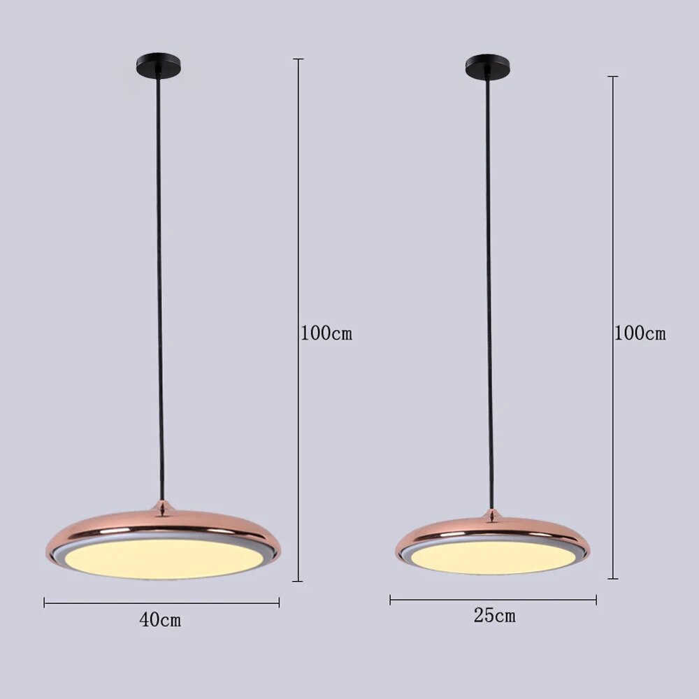 Postmoderne nordische LED-Pendelleuchte - vue 6 sur 6