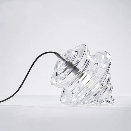 Vintage-Pendelleuchte aus Glas für elegante Inneneinrichtung - vue 11 sur 10