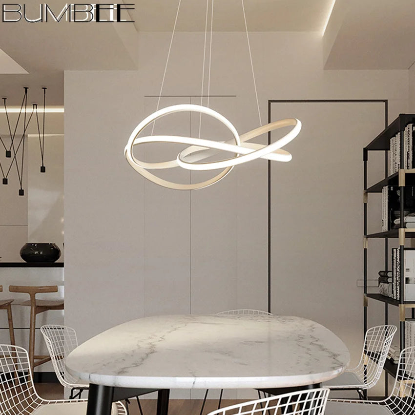 lustre moderne design pour salon restaurant ou chambre - vue 5 sur 9