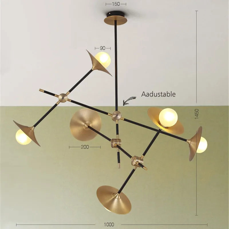 Kreativer nordischer Kronleuchter im modernen Design für stilvolle Inneneinrichtung