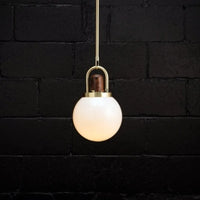 suspension boule de verre design nordique led moderne
