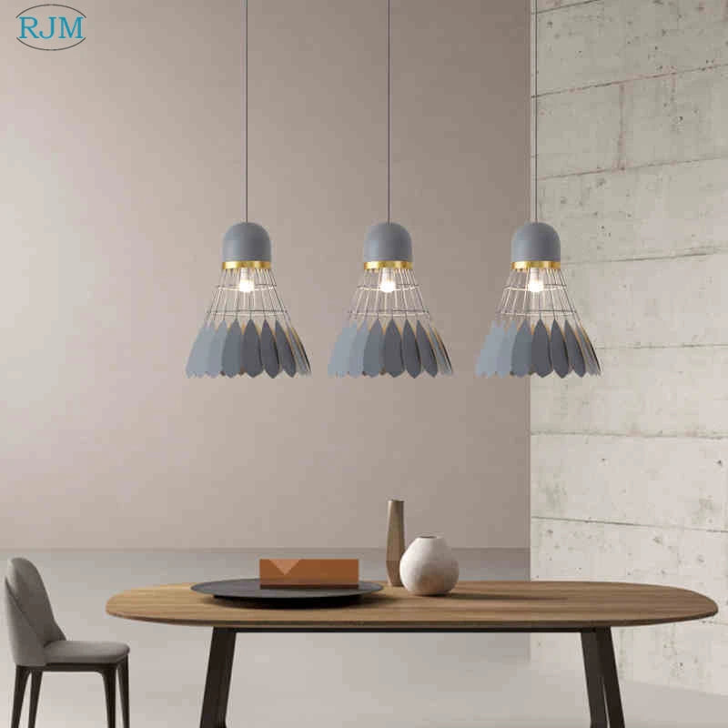 lampes suspendues modernes en fer nordiques pour éclairage led - vue 3 sur 10