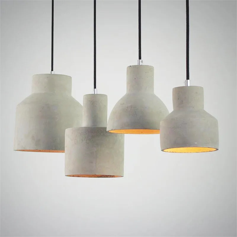 gzmj suspension industriel luminaire vintage ciment pour bar café