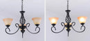 lustre vintage en fer style européen ampoule led traditionnel