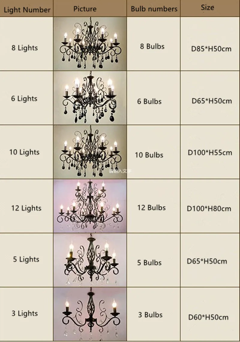 lustre rétro en métal verre et cristal décoratif pour intérieur - vue 7 sur 6