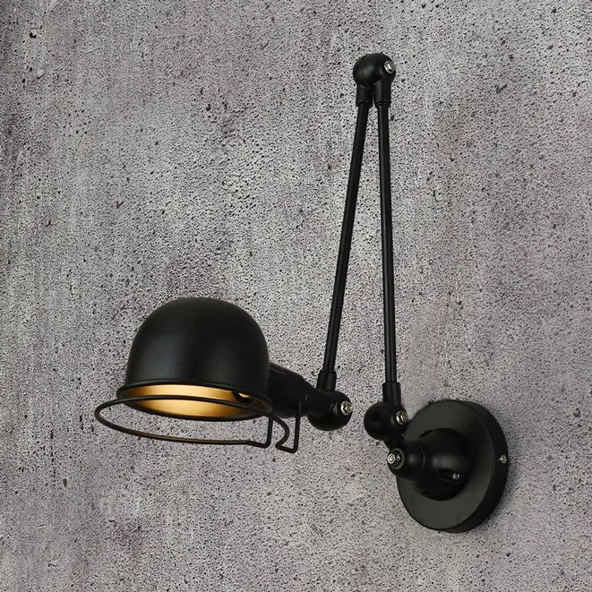 Vintage Wandleuchte mit ausziehbarem Arm aus Metall für Bar