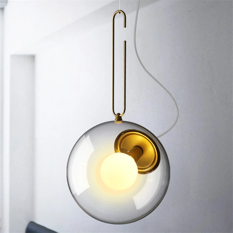 lampe à main rétro bulle d'or style industriel vintage - vue 3 sur 7