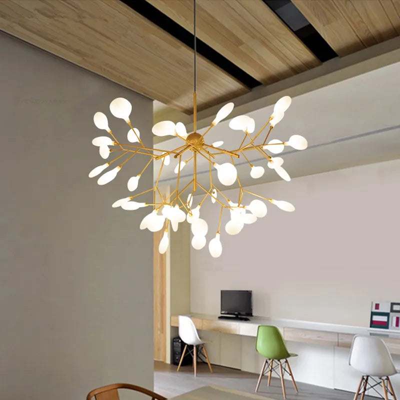 lustre nordique moderne design créatif pour restaurants et salons - vue 3 sur 5