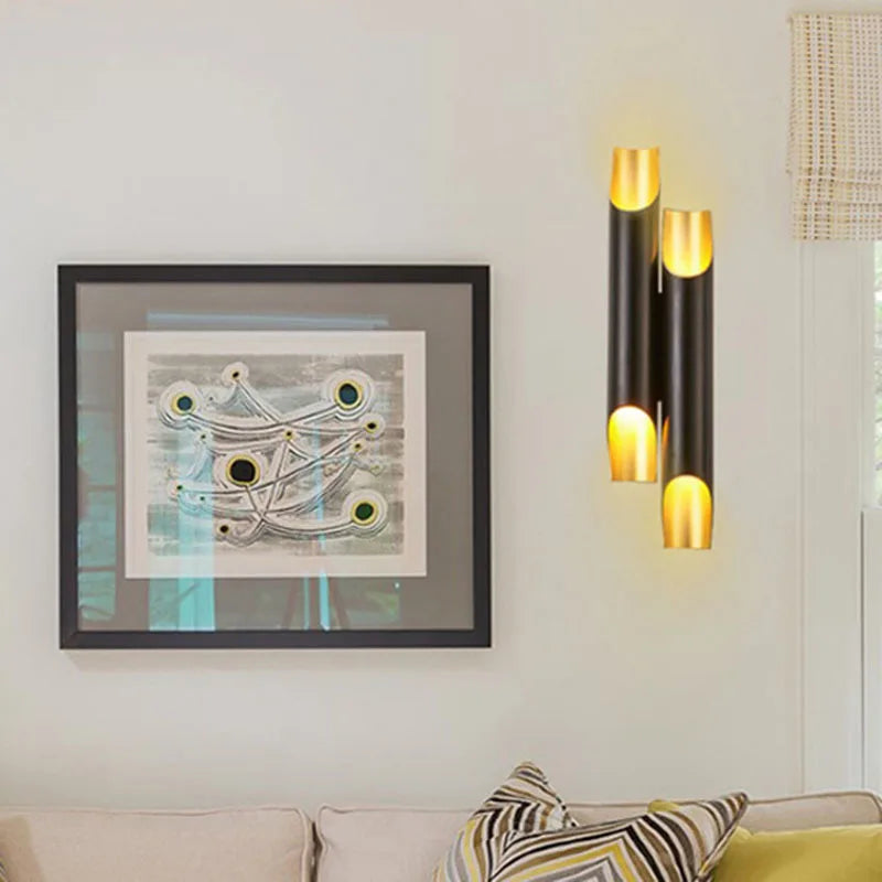 applique murale nordique en aluminium avec éclairage led moderne - vue 5 sur 12