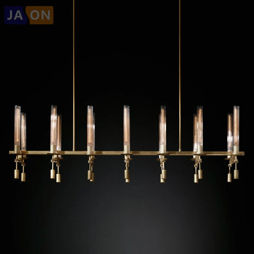Vintage-Pendelleuchte aus Eisen und Glas mit individuellem Design - vue 6 sur 12